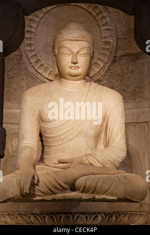 Seokguram Grotte, Granit Buddha Statue, Korea, Gyeongju Stockfoto