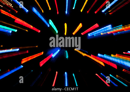 Weihnachtsbeleuchtung abstrakt Stockfoto