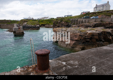 Hafen von Ness Hafen im Norden von der Isle of Lewis, äußeren Hebriden, Schottland. Stockfoto