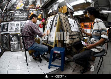 Die berühmte Sonntag Nacht Markt, Künstler-Shop, Chiang Mai, Thailand. Stockfoto