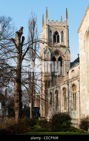 Südseite des St Margarets Kirche, King's Lynn, Norfolk. Stockfoto