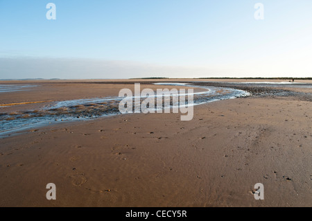 Strand auf Norfolk Küstenpfad in der Nähe von Hunstanton, Norfolk, England, UK Stockfoto