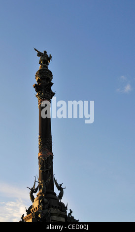 Columbus-Statue, Barcelona, Spanien Stockfoto