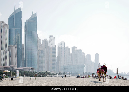 Oasis Beach Resort, Oasis Beach Tower Apartments, Dubai Marina, Dubai, Vereinigte Arabische Emirate, Naher Osten Stockfoto