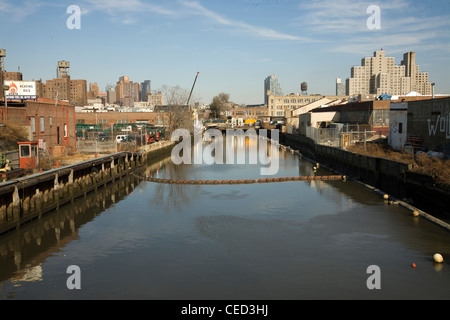 Gowanuskanal, Brooklyn, New York. Stockfoto