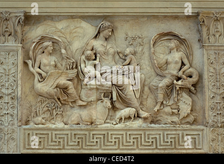 Ara Pacis Augustae, Rom, Latium, Italien Stockfoto