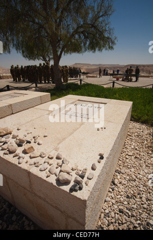 Israel, The Negev, Sde Boker, Grabstätte des ersten israelischen Ministerpräsidenten David Ben-Gurion und seiner Frau Paula Stockfoto