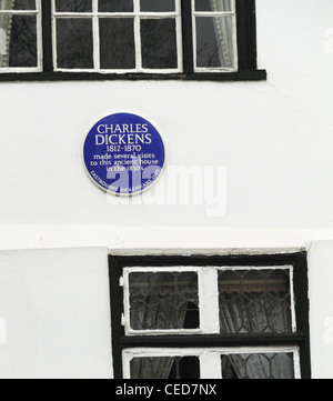 Lewis Carroll Autor Schriftsteller UK British blue Plaque Eastbourne, East Sussex, England Stockfoto