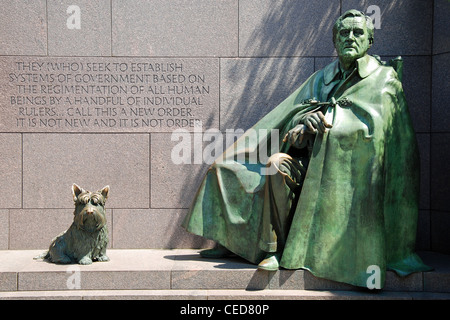 Außenansicht von Franklin Delano Roosevelt Memorial in Washington, D.C. Stockfoto