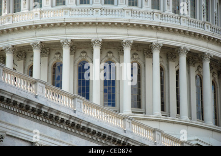 Outdoor-Detailansicht US Capitol in Washington, D.C. Stockfoto