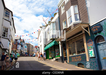 Die Cobb Gate Fish Bar und im Rock Point Inn bei Lyme Regis, Dorset, England. Stockfoto