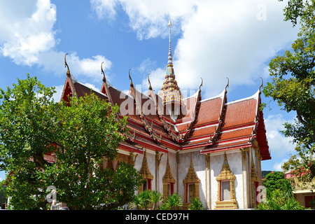 Tempel Wat Chalong, der größten und bekanntesten der 29 buddhistischen Tempel von Phuket Island, Thailand, Asien Stockfoto