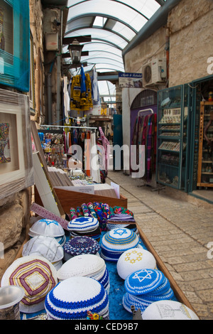 Israel, oberen Galiläa, Sfat, Synagoge Viertel, Markthalle souvenir Stockfoto