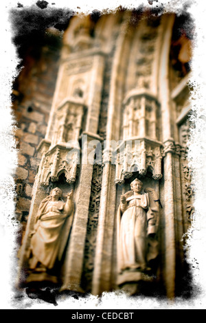 Detail von Palos Tor, Kathedrale von Sevilla, Spanien Stockfoto