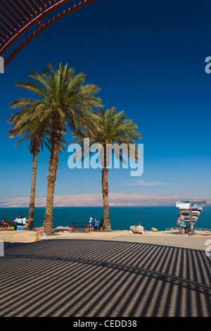 Israel, Totes Meer, Ein Gedi, Ein Gedi Strand Stockfoto