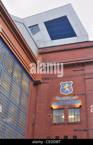 Bill Struth stehen an Ibrox Park in Glasgow Home von Glasgow Rangers Football Club. Stockfoto