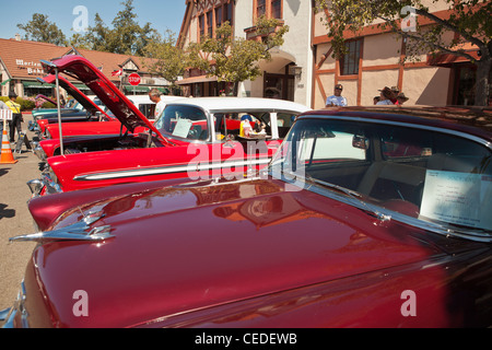 Auto Show, Solvang, Santa Ynez Valley, Vereinigte Staaten von Amerika Stockfoto