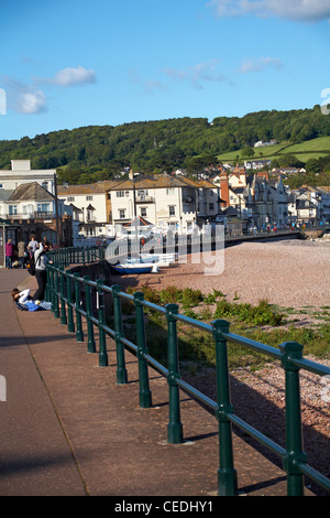 Sidmouth Esplanade im Mai Stockfoto