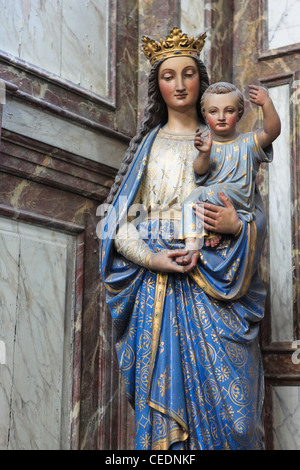 Statue in Sankt Peterskirche in Leuven, Belgien. Stockfoto