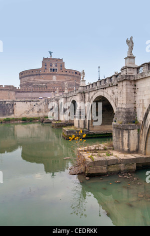 Ponte Degli Angeli zu Castel Sant Rom Italien Stockfoto