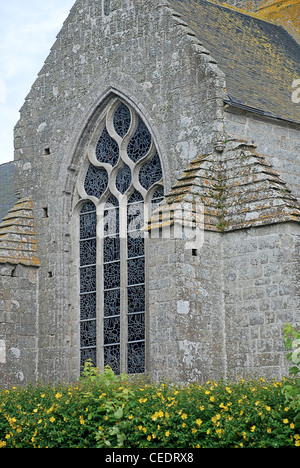 Frankreich, Bretagne, Punkt Croux, Notre Dame de Roscudon, mittelalterliche Kirche Stockfoto