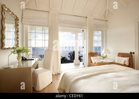 Sonnenaufgang-Schlafzimmer-master-suite Stockfoto