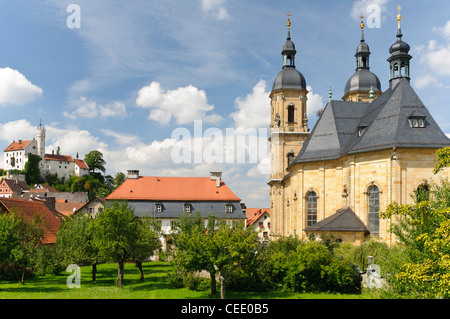 Wallfahrtskirche der Heiligen Dreifaltigkeit oder Goessweinstein Basilika, Goessweinstein Abtei, Goessweinstein, Bayern, Deutschland Stockfoto