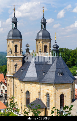 Wallfahrtskirche der Heiligen Dreifaltigkeit oder Goessweinstein Basilika, Goessweinstein Abtei, Goessweinstein, Bayern, Deutschland Stockfoto