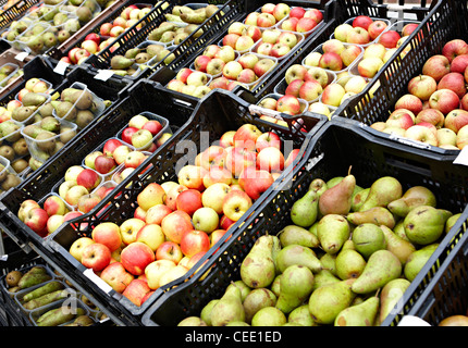 Obst stall Richmond Farmers market Stockfoto