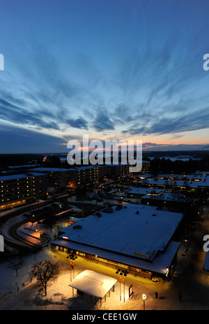 Akalla - einem Vorort von Stockholm, 10 km nördlich der Stadt, Schweden. Stockfoto