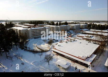 Akalla - einem Vorort von Stockholm, 10 km nördlich der Stadt, Schweden. Stockfoto