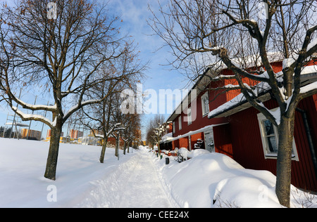 Akalla - einem Vorort von Stockholm, 10 km nördlich der Stadt, Schweden. Stockfoto