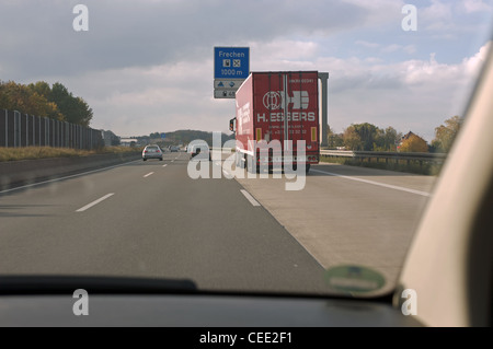Autobahn Deutschland Stockfoto