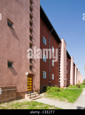 Berlin, Großsiedlung Britz (Hufeisensiedlung) von Bruno Taut Stockfoto