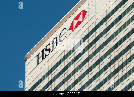 HSBC World Headquarters in 8 Canada Square von Norman Foster, Schloss im Jahr 2002, Canary Wharf, Docklands, London, Vereinigtes Königreich Stockfoto