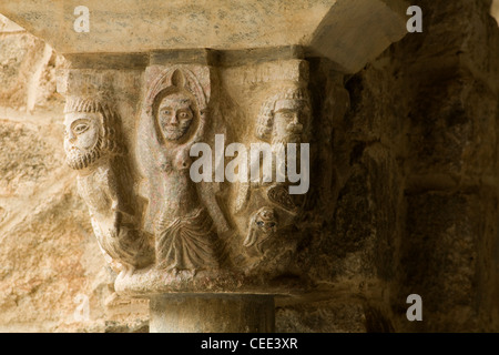 Vernet-Les-Bains, Abbaye de Saint-Martin-du-Canigou Stockfoto