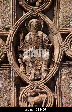 Arles-Sur-Tech (Arles de Tec), Abtei Sainte-Marie, Ostfassade Stockfoto