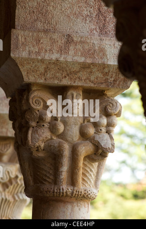 Saint-Michel-de-Cuixà (Abadía de Sant Miquel de Cuixà) Stockfoto