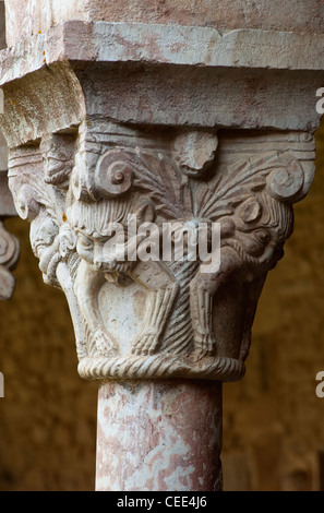 Saint-Michel-de-Cuixà (Abadía de Sant Miquel de Cuixà) Stockfoto