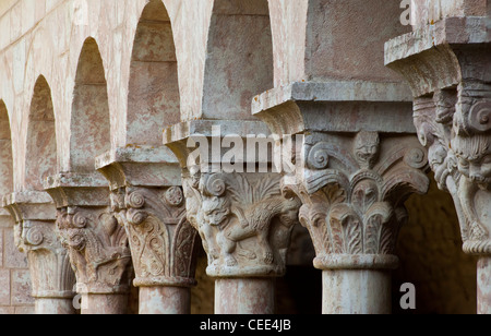 Saint-Michel-de-Cuixà (Abadía de Sant Miquel de Cuixà) Stockfoto