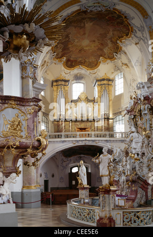 Vierzehnheiligen, Gnadenaltar in der Wallfahrtskirche Stockfoto