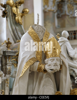 Vierzehnheiligen, Gnadenaltar in der Wallfahrtskirche Stockfoto