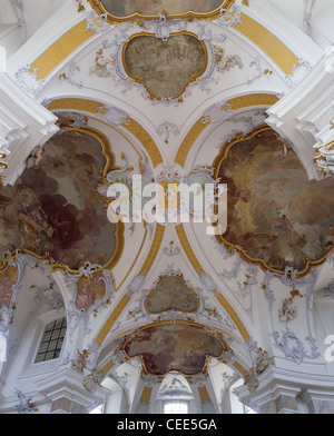 Vierzehnheiligen, Gnadenaltar in der Wallfahrtskirche Stockfoto