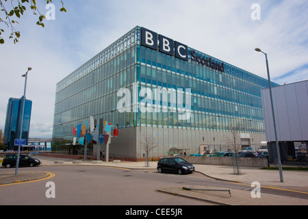 BBC Schottland an den Ufern des Flusses Clyde, Glasgow. Stockfoto