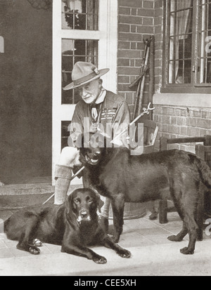 Robert Stephenson Smyth Baden-Powell, 1. Baron Baden-Powell, 1857 – 1941, aka B-P oder Herrn Baden-Powell. Stockfoto