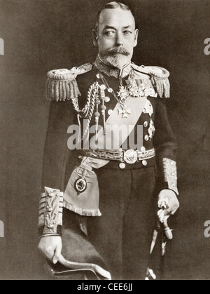 George V, George Frederick Ernest Albert, 1865-1936. König des Vereinigten Königreichs. Stockfoto