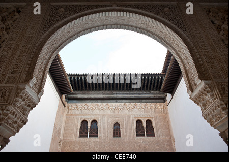 Nasridenpaläste in der Alhambra, Granada, Andalusien, Spanien Stockfoto