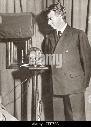 John Logie Baird, 1888-1946. Schottischer Ingenieur und Erfinder des Fernsehens Stockfoto