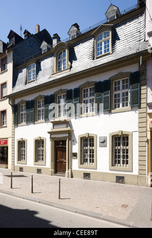 Trier, Brückenstraße 10, Karl-Marx-Museum, erst, Fassade Stockfoto