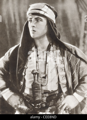 Rudolph Valentino, 1895 – 1926. Italienischer Schauspieler und frühen pop-Ikone. Stockfoto